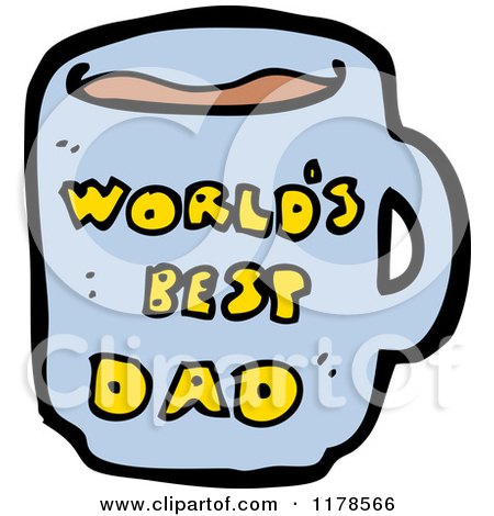 450x470 Cartoon Of A World's Best Dad Mug