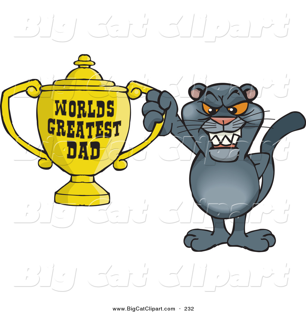 1024x1044 Big Cat Cartoon Vector Clipart Of A Happy Panther Wildcat