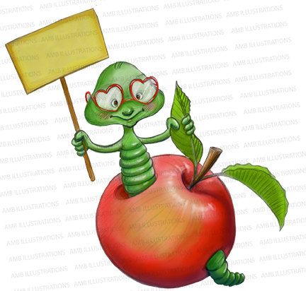 432x412 School Clipart, Apple Clipart, Thank You Clipart, Worm Clipart