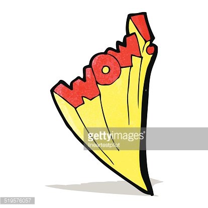 414x414 Cartoon Wow Symbol Premium Clipart