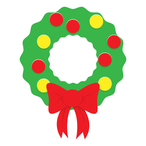 500x500 Christmas Wreath Clipart Free To Use Amp Public Domain Christmas