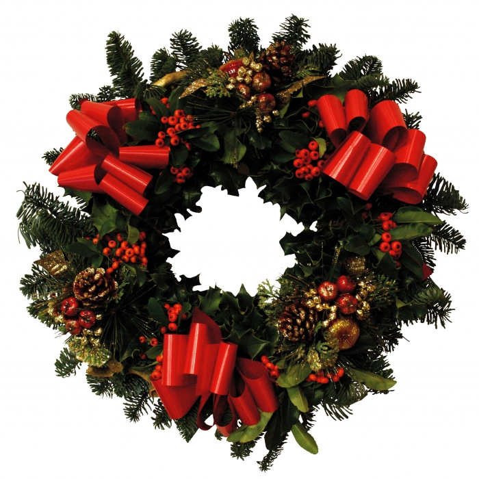 700x700 Holly Wreath Holly Wreath Free Download Clip Art Free Clip Art