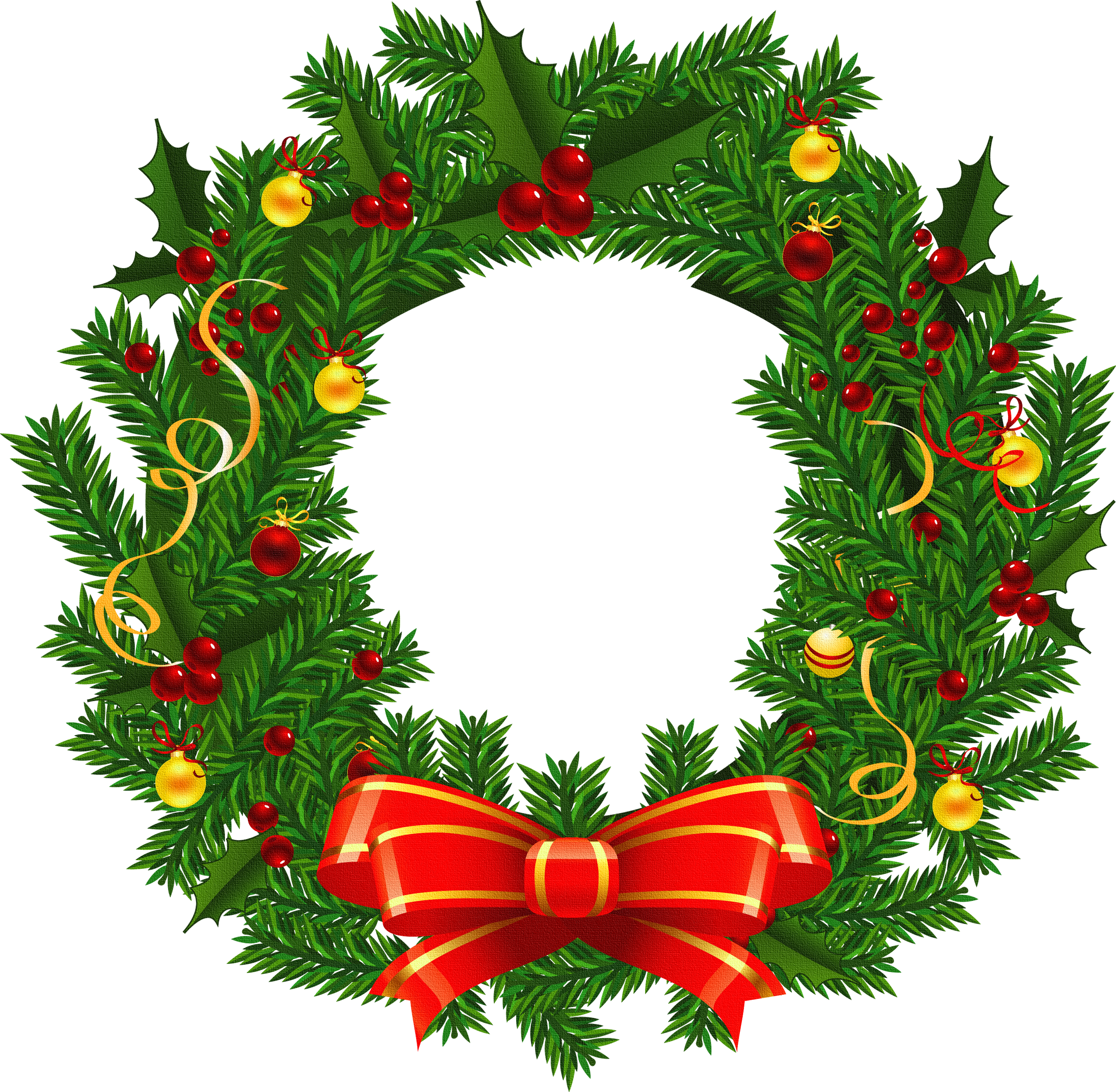 2700x2642 Christmas Wreath Clip Art Free Vector Download 214 390 Reef