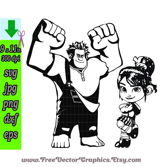 570x570 Disney Svg Wreck It Ralph 2 Cartoon Svg Files For Cricut, Scanncut