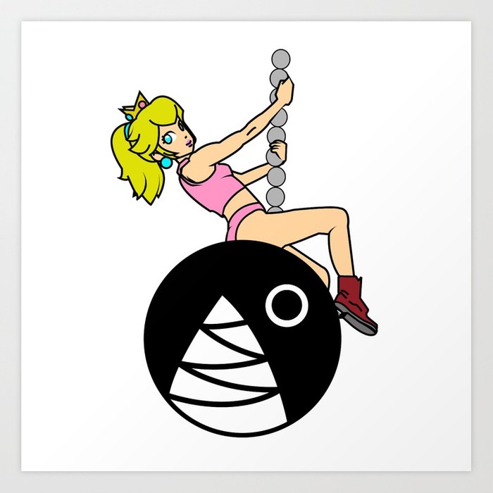 700x700 Princess Peach Wrecking Ball Art Print By Dorjanjack Society6