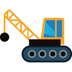 256x256 Crane Wrecking Ball Icon 