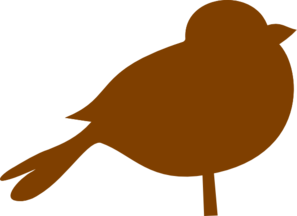 297x216 Brown Chubby Bird Clip Art