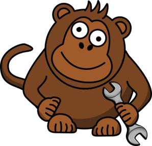 298x288 Monkey Wrench Clip Art