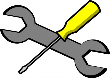 425x304 Screwdriver And Wrench Icon Vector Clip Art Free Vector Free Download