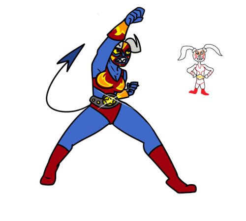 500x450 Wrestling Clip Art Vector