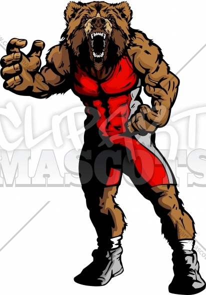 412x590 Cartoon Wrestling Clipart