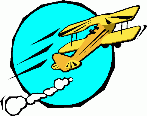 490x386 Biplane Clipart