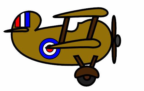 500x317 Image Of Biplane Clipart