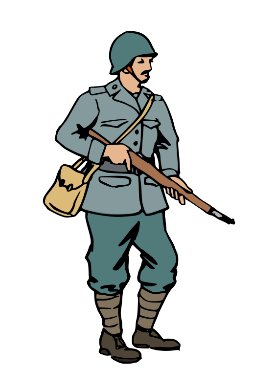 566x800 Free Clipart Italian Soldier Of Ww2 Benj