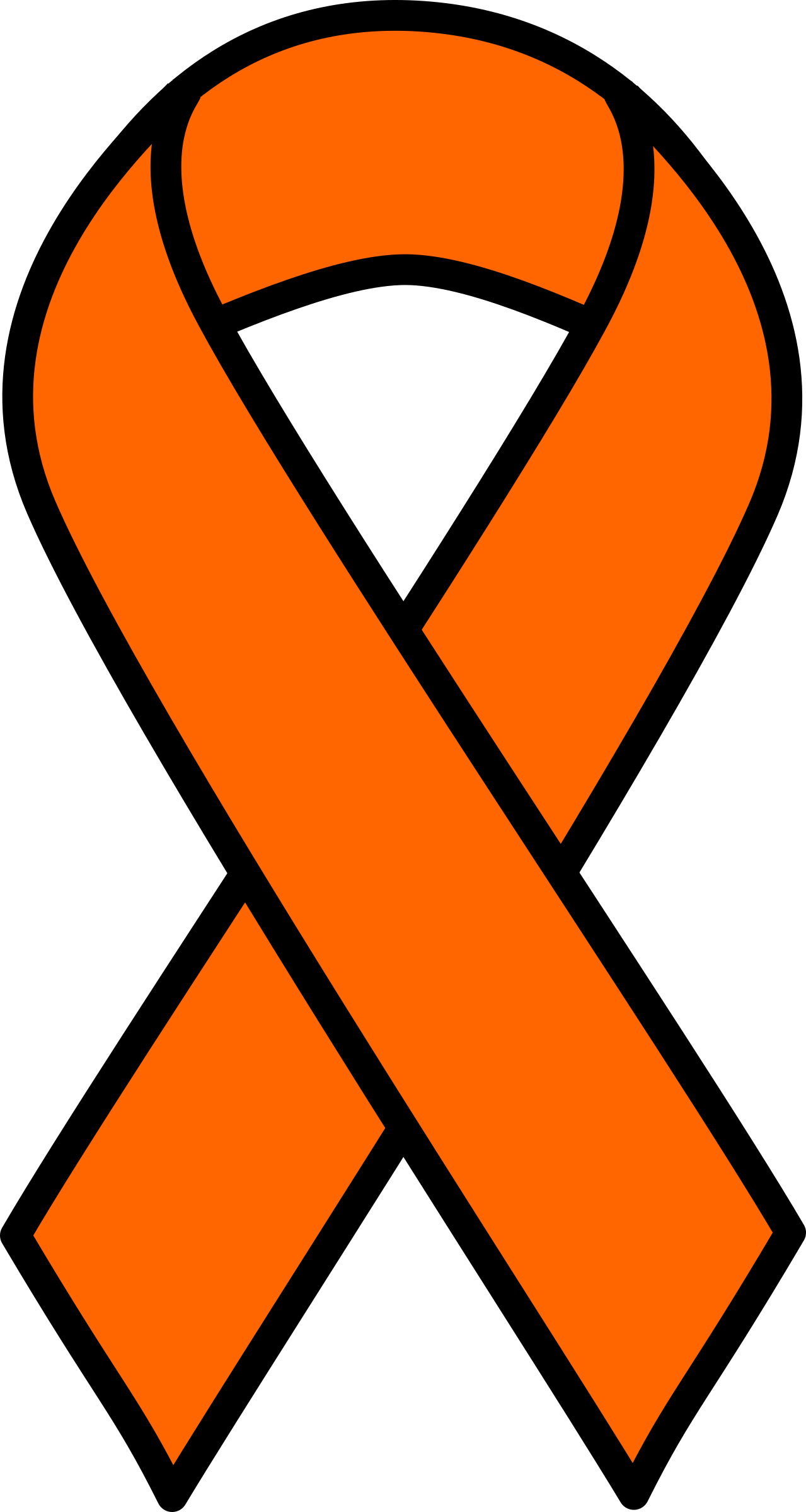 1279x2400 Lovely Orange Cancer Ribbon Clip Art Clipart