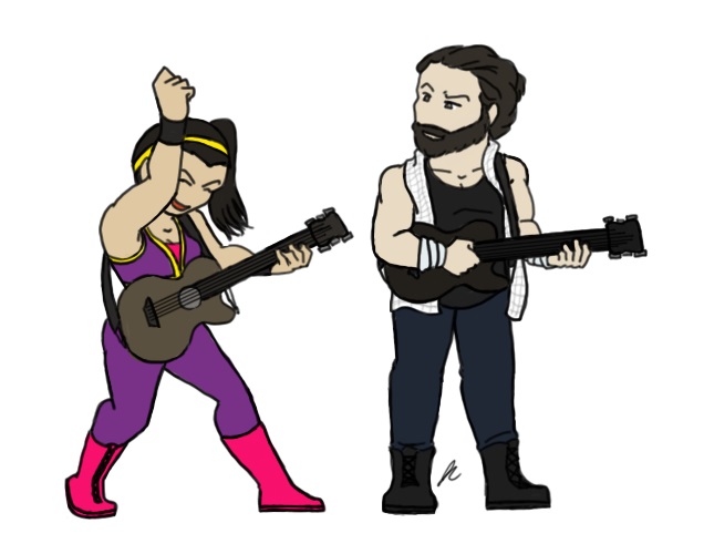 636x500 Wwe Slammin' Duet By Elfdragon12