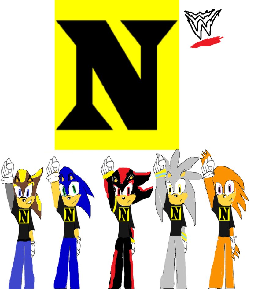 844x946 Wwe Nexus Sonic Version By Kaosking55