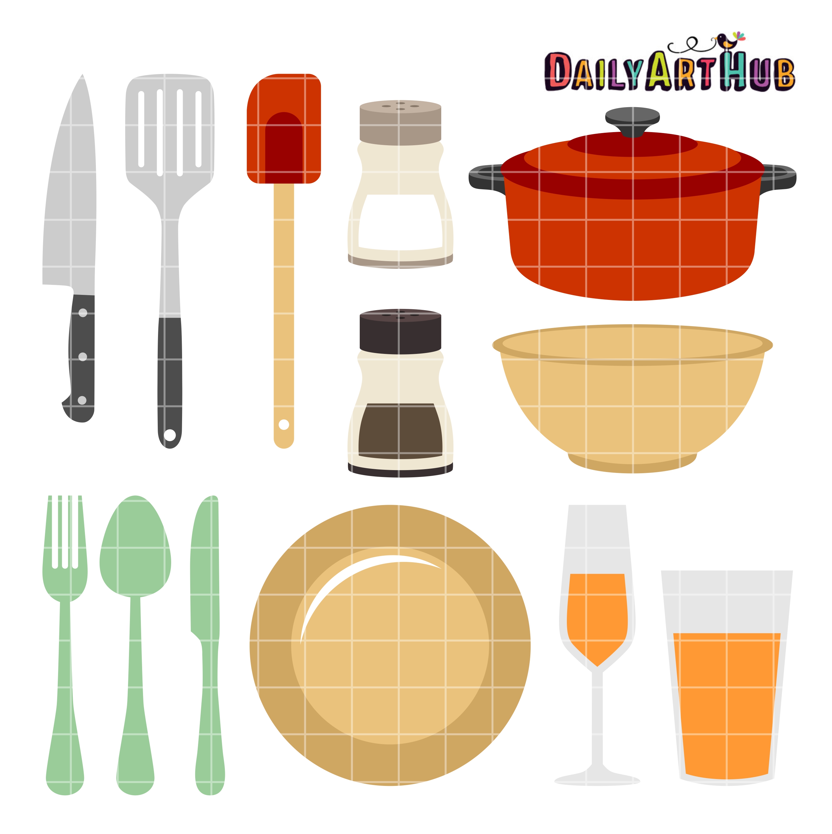 2664x2670 Kitchen Things Clip Art Set Daily Art Hub Free Clip Art Everyday