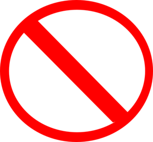 300x279 Cross Out Clip Art