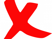 220x165 Red X Clipart Red Wrong Cross Clip Art