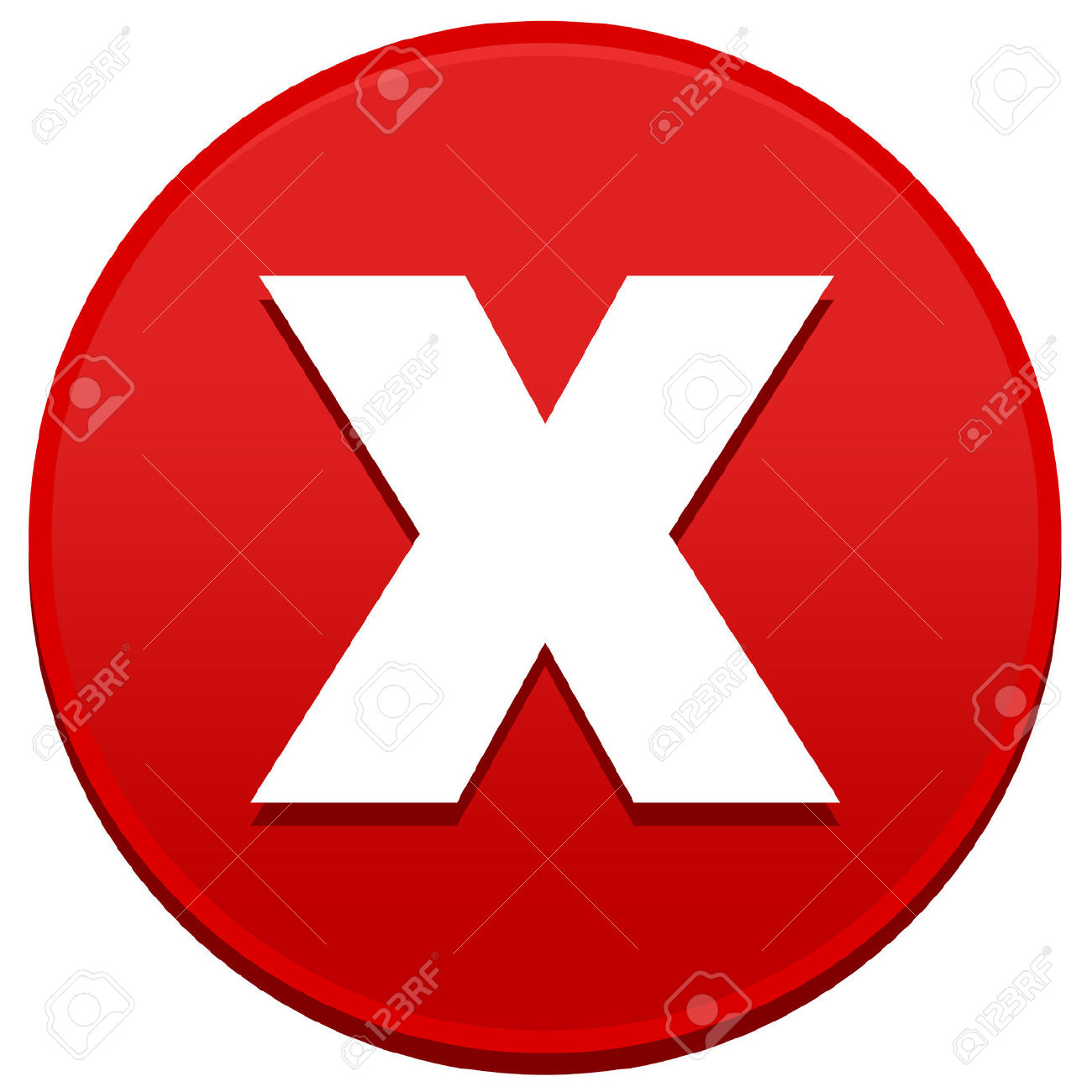 1300x1300 Big Red X Clip Art