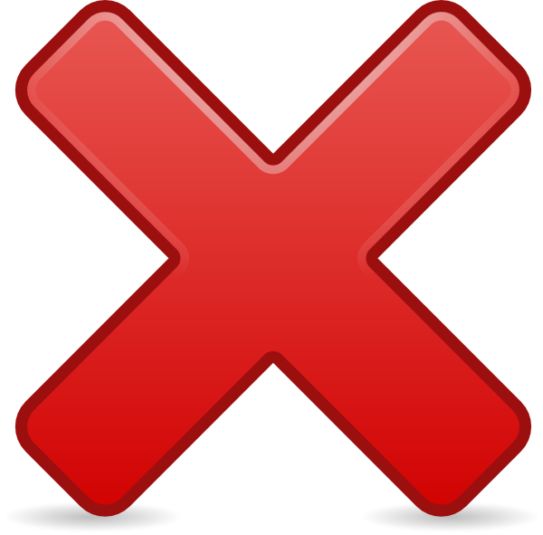 600x591 Red X Clipart Red X Clip Art