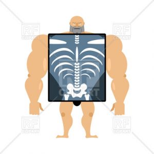 300x300 X Ray Clipart X Ray Of Strong Man Royalty Free Vector Clip Art