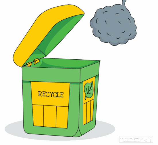 550x506 Science Animated Clipart Recycle Trash Can Animation