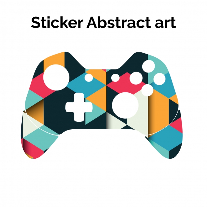 668x668 Sticker Xbox One Controller Abstract Art