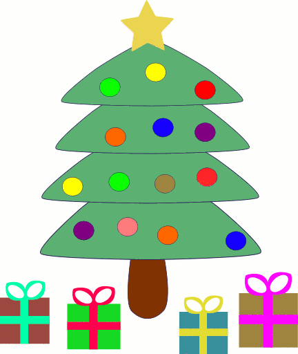 432x512 Free Christmas Tree Clipart