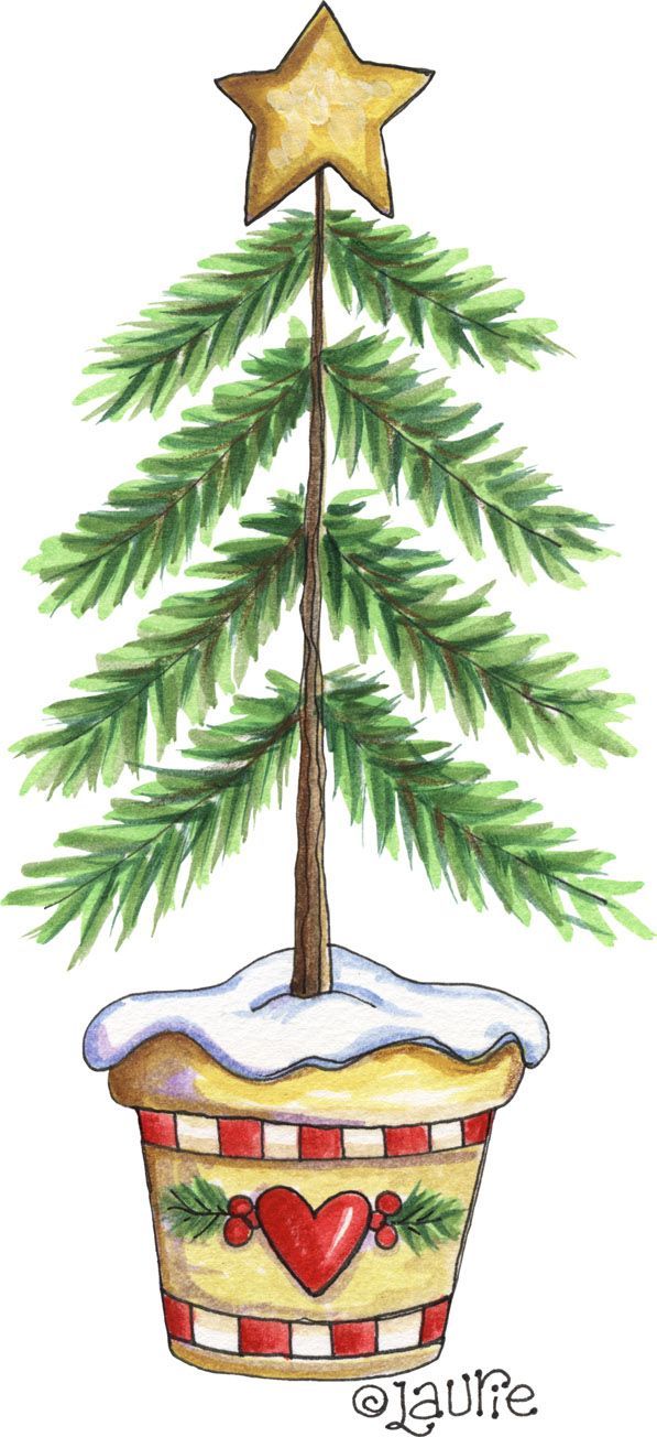 597x1304 Christmas Tree Clip Art Clipart Etc.