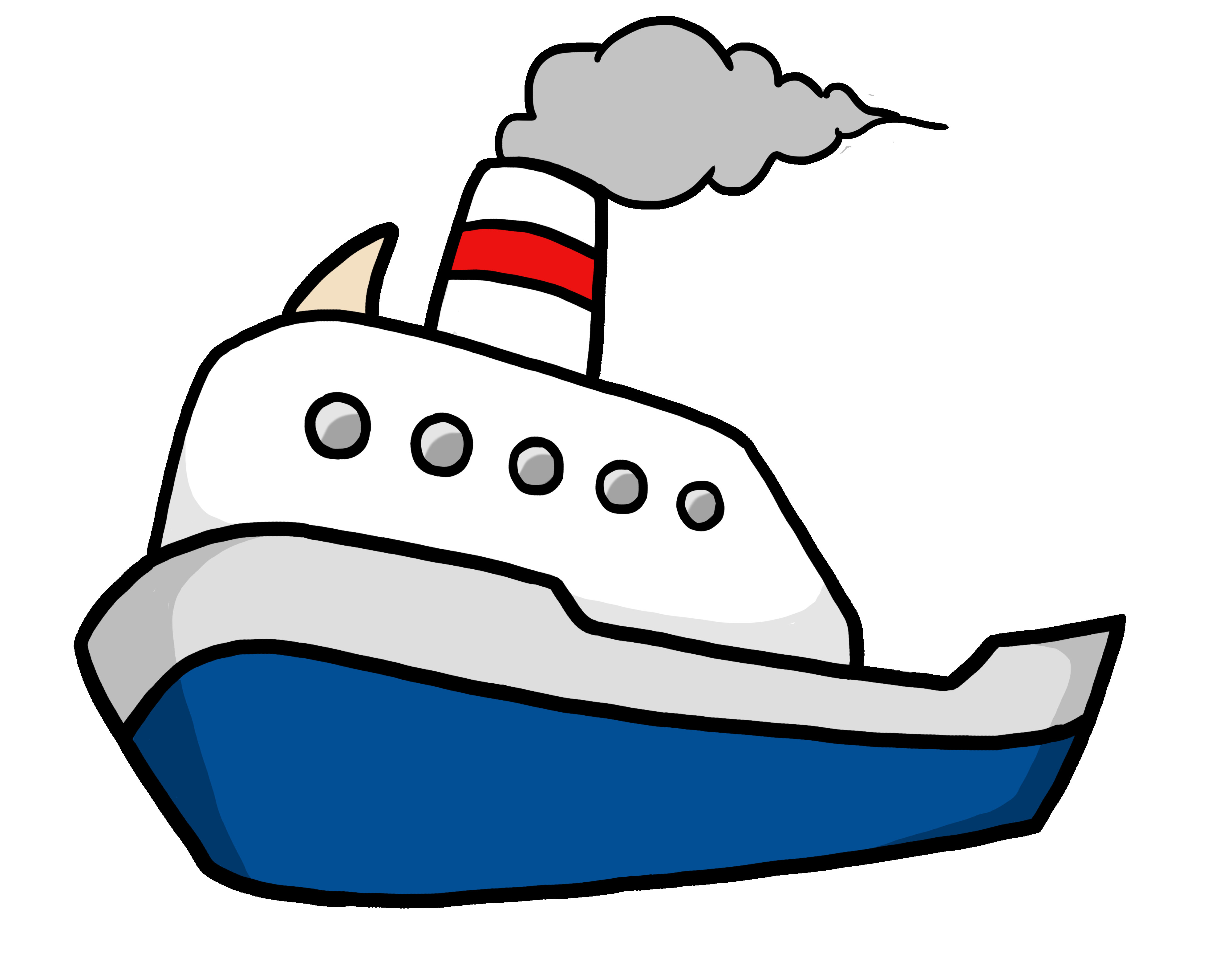4000x3142 Modern Yacht Flat Icon Motor Boat Side View Royalty Free Vector