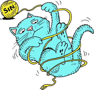 400x380 Image Download Cat And Yarn