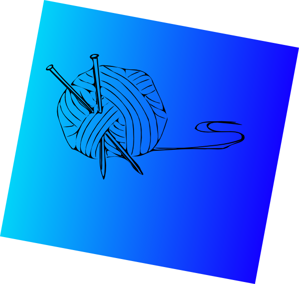 600x569 Knitting Needles With Ball Of Yarn Clip Art