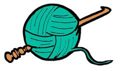 236x142 Love Heart Yarn Ball And Needles Crocheting Knitting Clipart
