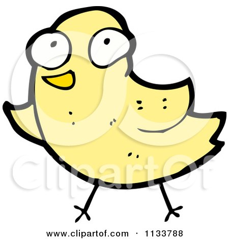 450x470 Cartoon Of A Yellow Bird