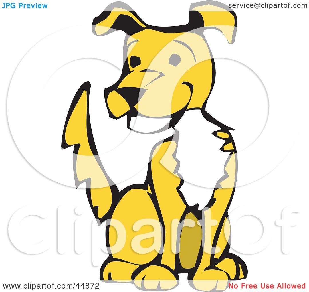 1080x1024 Royalty Free (Rf) Clipart Illustration Of A Happy Yellow Dog