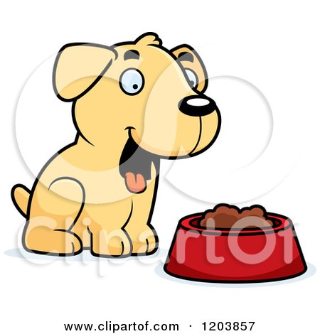 450x470 Clipart Of A Happy Yellow Labrador Retriever Dog Sitting