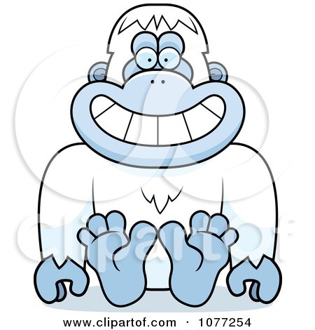 450x470 Clipart Of A Confused Yeti Scratching His Head