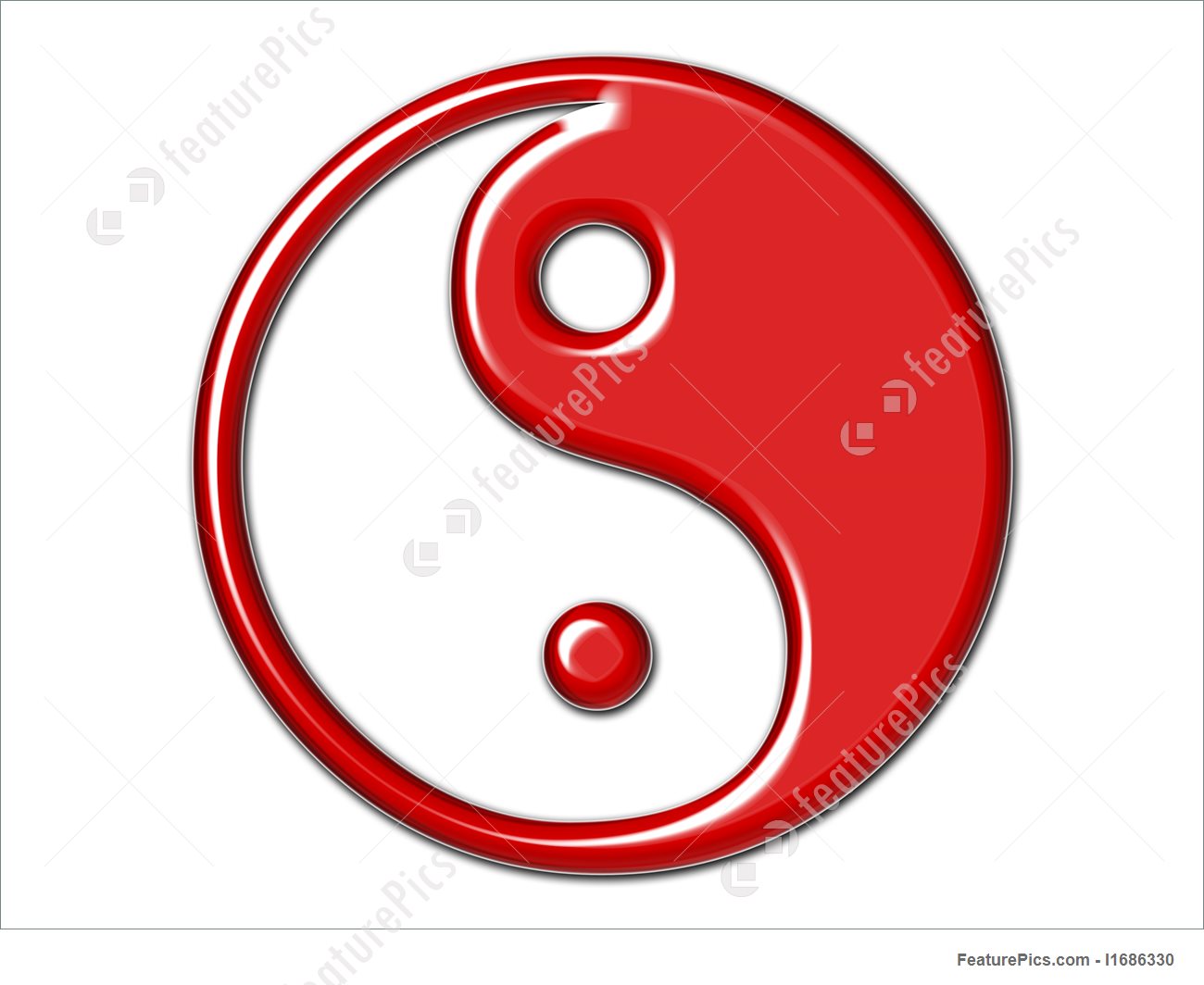 1300x1064 Emblems And Symbols Yin Yang Symbol In Bright Red