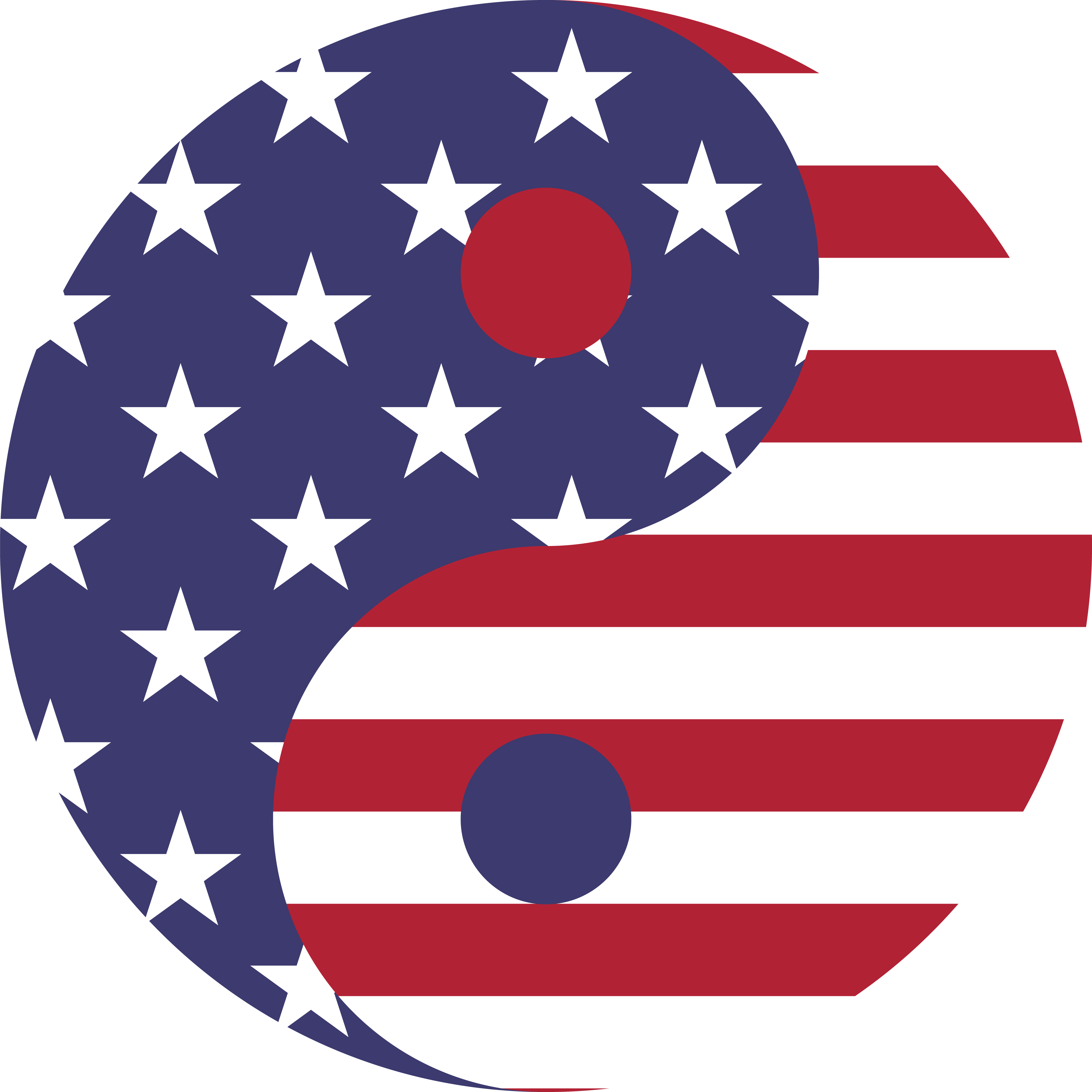 4000x4000 Free Clipart Of A Fourth Of July American Yin Yang