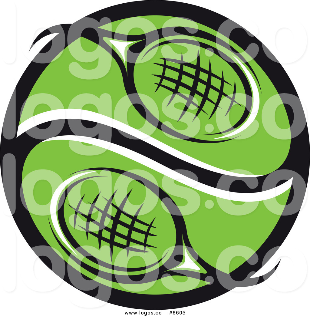 1024x1044 Royalty Free Clip Art Vector Logo Of A Green Tennis Racket Yin