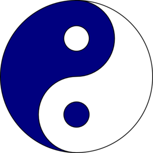 300x300 Bluewhite Ying Yang Clip Art