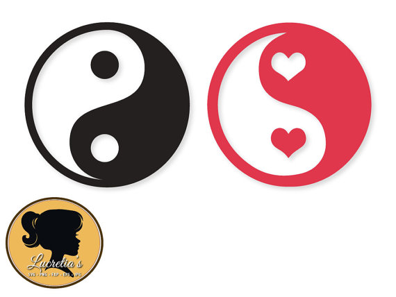 570x428 Ying Yang Svg, Ying Yang, Ying Yang Silhouette, Svg Files