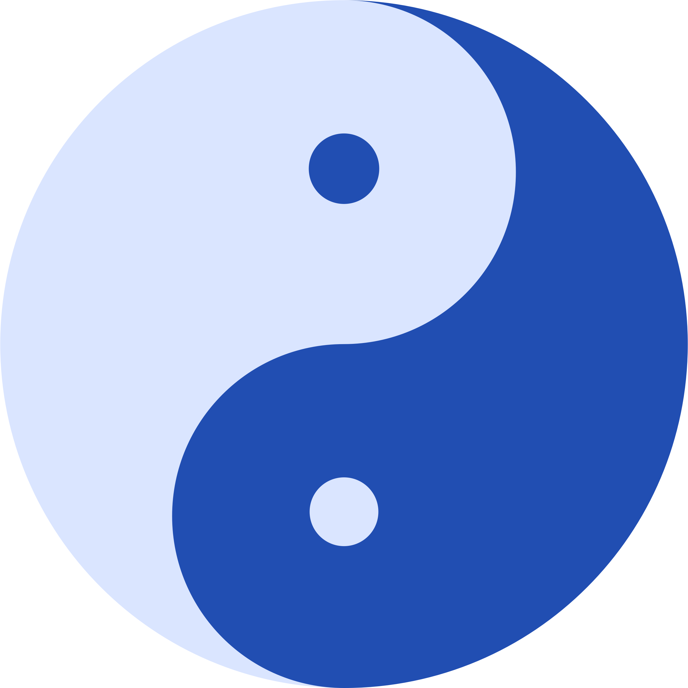 2372x2371 Blue Ying And Yang Icons Png