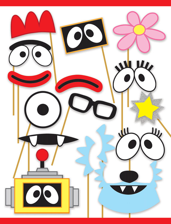 570x745 Yo Gabba Gabba Inspired Printable Photo Booth Props Muno