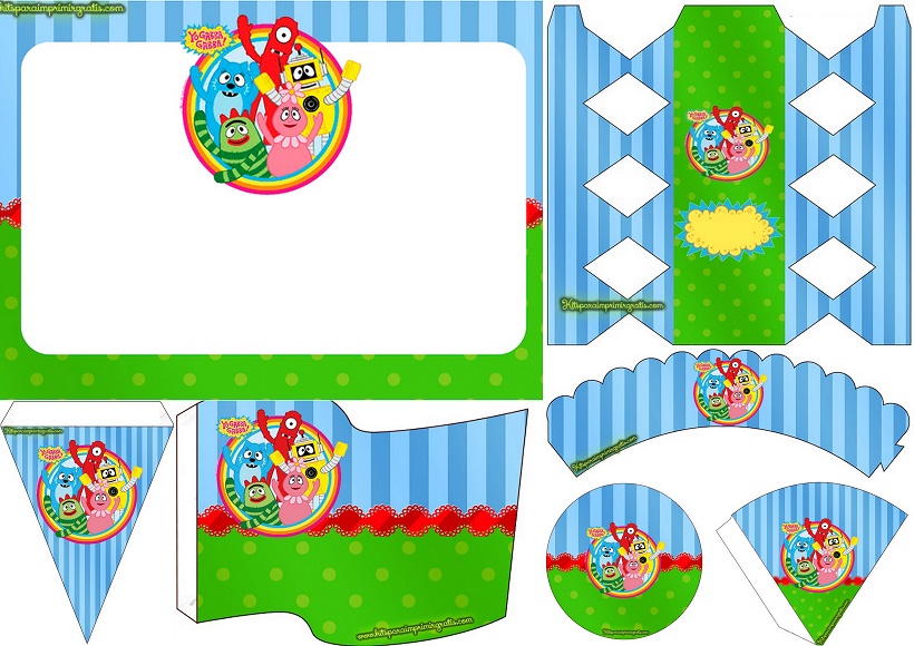 820x580 Gabba Gabba Free Printable Mini Kit. Oh My Fiesta! In English