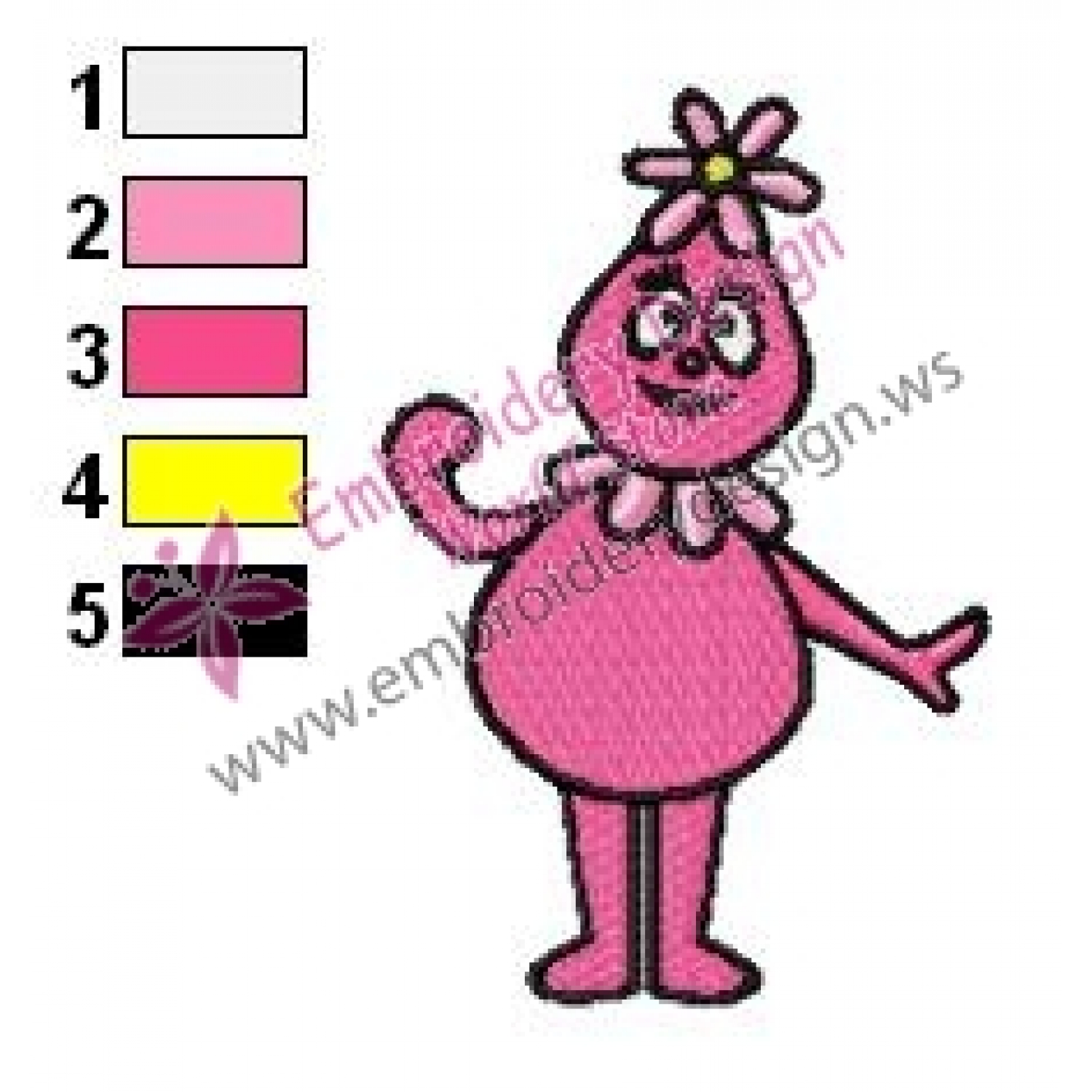 1500x1500 Foofa Yo Gabba Nickelodeon Embroidery 04