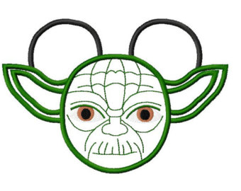 340x270 Yoda Applique Etsy