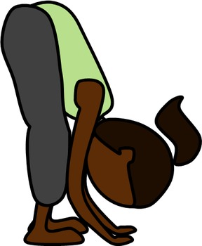 288x350 Yoga Poses Clip Art Set